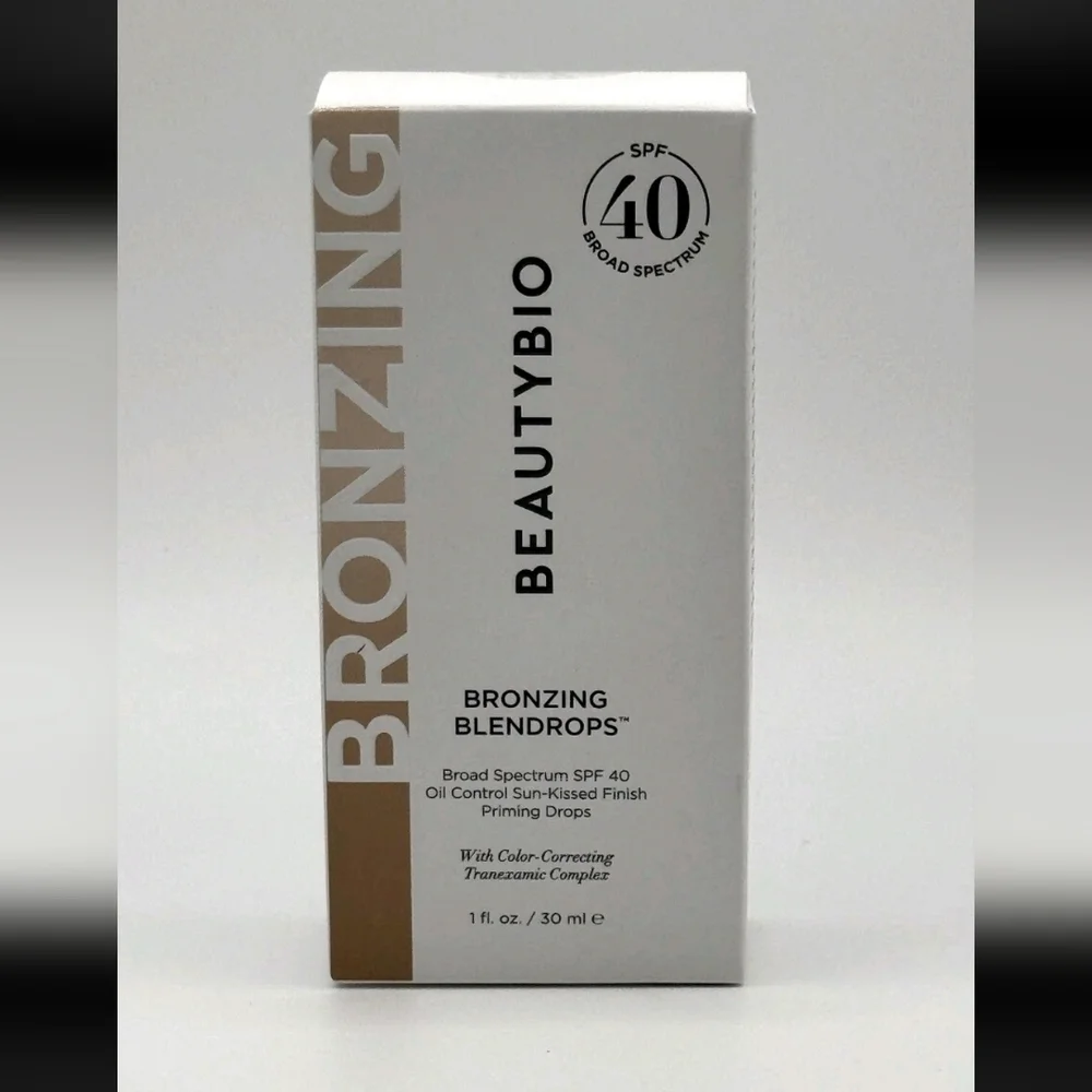 NiB BeautyBio Bronzing BLENDROPS Broad Spectrum SPF 40 Oil-Control Priming Drops